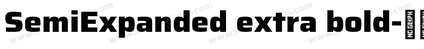 SemiExpanded extra bold字体转换